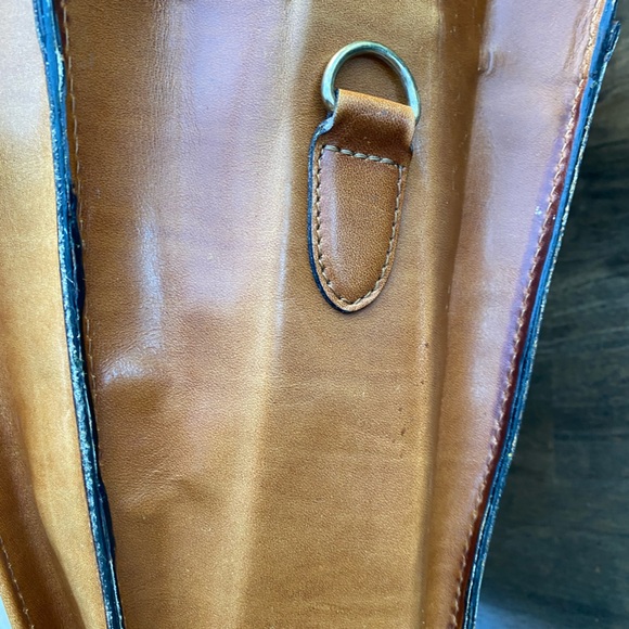 Vintage Schlesinger brown leather briefcase, satchel,messenger, laptop Bag. - Picture 12 of 15